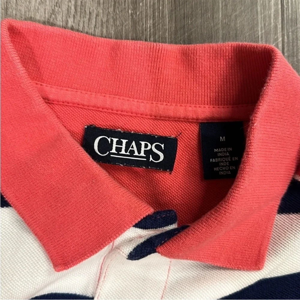 ⛱️Chaps - Pink Preppy Polo Shirt - M